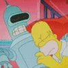 Bender And Homer Diamond Painting