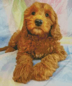 Bernedoodle Puppy Diamond Painting
