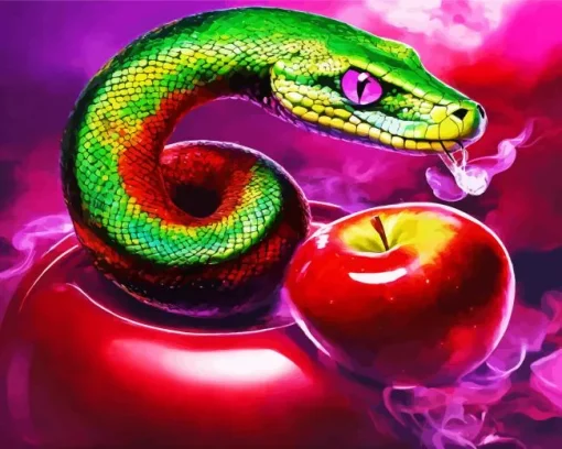 Big Rainbow Snake Diamond Painting