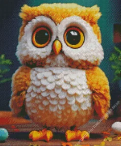 Bird With Big Eyes Diamond Painting