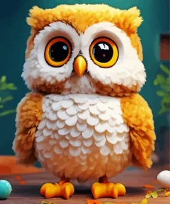 Bird With Big Eyes Diamond Painting