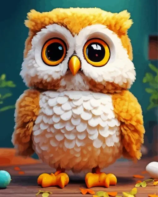 Bird With Big Eyes Diamond Painting