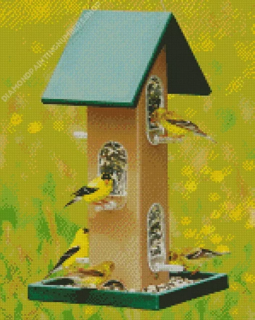 Birds Feeder Diamond Painting