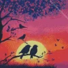 Birds Silhouette Diamond Painting