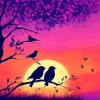 Birds Silhouette Diamond Painting