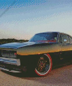 Black 69 Charger Diamond Painting