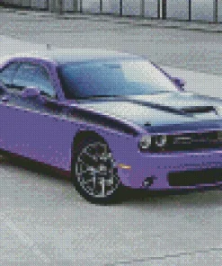 Black And Purple Car Diamond Painting