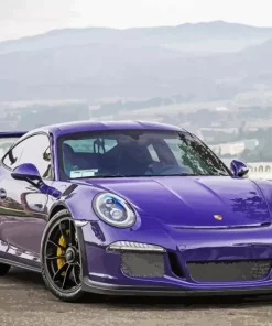 Black And Purple Porsche Diamond Painting