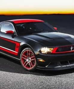 Black And Red Car Diamond Painting