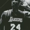 Black And White Kobe Bryant Diamond Painting