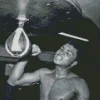 Black And White Muhammad Ali Diamond Painting