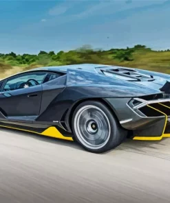 Black And Yellow Lambo Diamond Painting