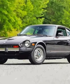 Black Datsun Car Diamond Painting