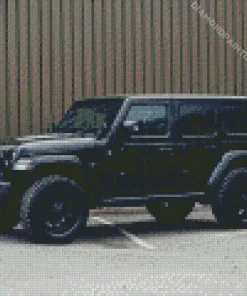 Black Jeep Car Diamond Painting