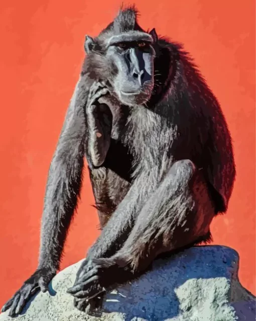 Black Monkey Diamond Painting