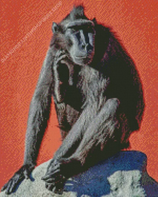 Black Monkey Diamond Painting