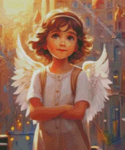Blonde Angel Diamond Painting