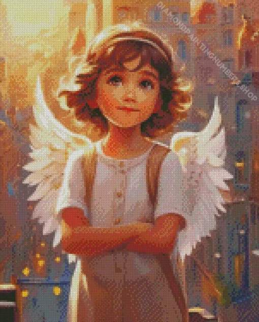 Blonde Angel Diamond Painting