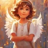 Blonde Angel Diamond Painting