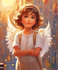 Blonde Angel Diamond Painting