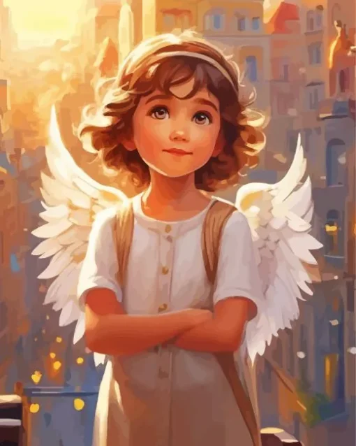 Blonde Angel Diamond Painting
