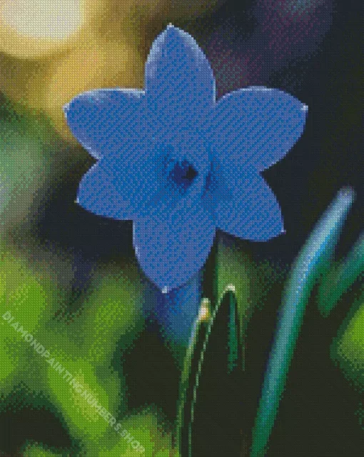 Blue Daffodil Diamond Painting
