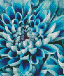 Blue Dahlia Diamond Painting