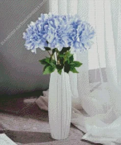 Blue Dahlia Bouquet Diamond Painting