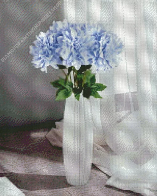 Blue Dahlia Bouquet Diamond Painting
