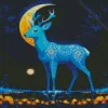 Blue Deer Diamond Painting