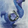 Blue Dodo Bird Diamond Painting
