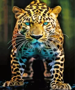 Blue Eyed Leopard Diamond Painting