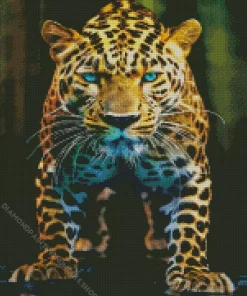 Blue Eyed Leopard Diamond Painting