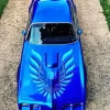 Blue Firebird Car Diamond Painting