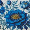 Blue Flowers Art Diamond Painting