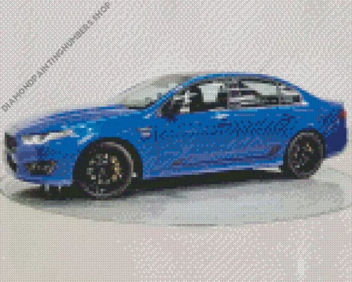 Blue Ford Falcon Diamond Painting