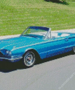 Blue Ford Thunderbird Diamond Painting