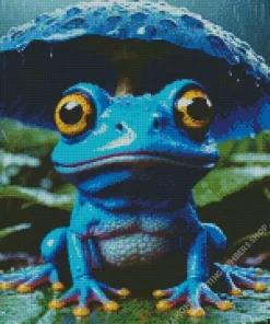 Blue Frog Diamond Painting