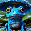 Blue Frog Diamond Painting