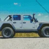 Blue Gray Jeep Diamond Painting