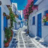 Blue Greece Diamond Painting
