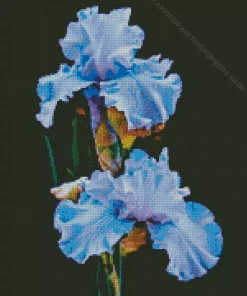Blue Iris Diamond Painting