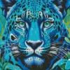 Blue Jaguar Diamond Painting