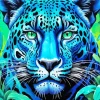 Blue Jaguar Diamond Painting