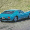 Blue Lamborghini Miura Diamond Painting