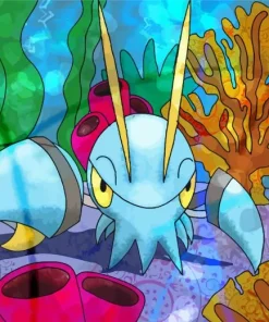 Blue Lobster Pokemon Diamond Painting