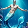 Blue Merman Diamond Painting