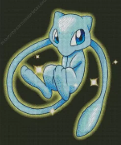 Blue Mew Pokemon Diamond Painting