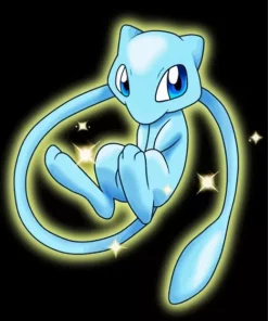 Blue Mew Pokemon Diamond Painting
