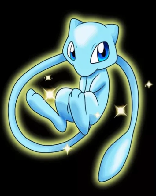 Blue Mew Pokemon Diamond Painting